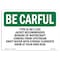 Signmission OSHA, Type III Or V Life Jacket Recommended Beware, 14in X 10in Rigid Plastic, OS-BC-P-1014-L-10080 OS-BC-P-1014-L-10080 - alternate 1
